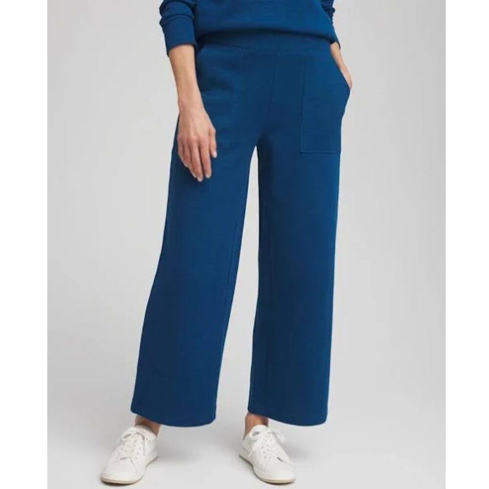 Zenergy By Chico's Knit Lounge Pants Size 3 (16) Cropped